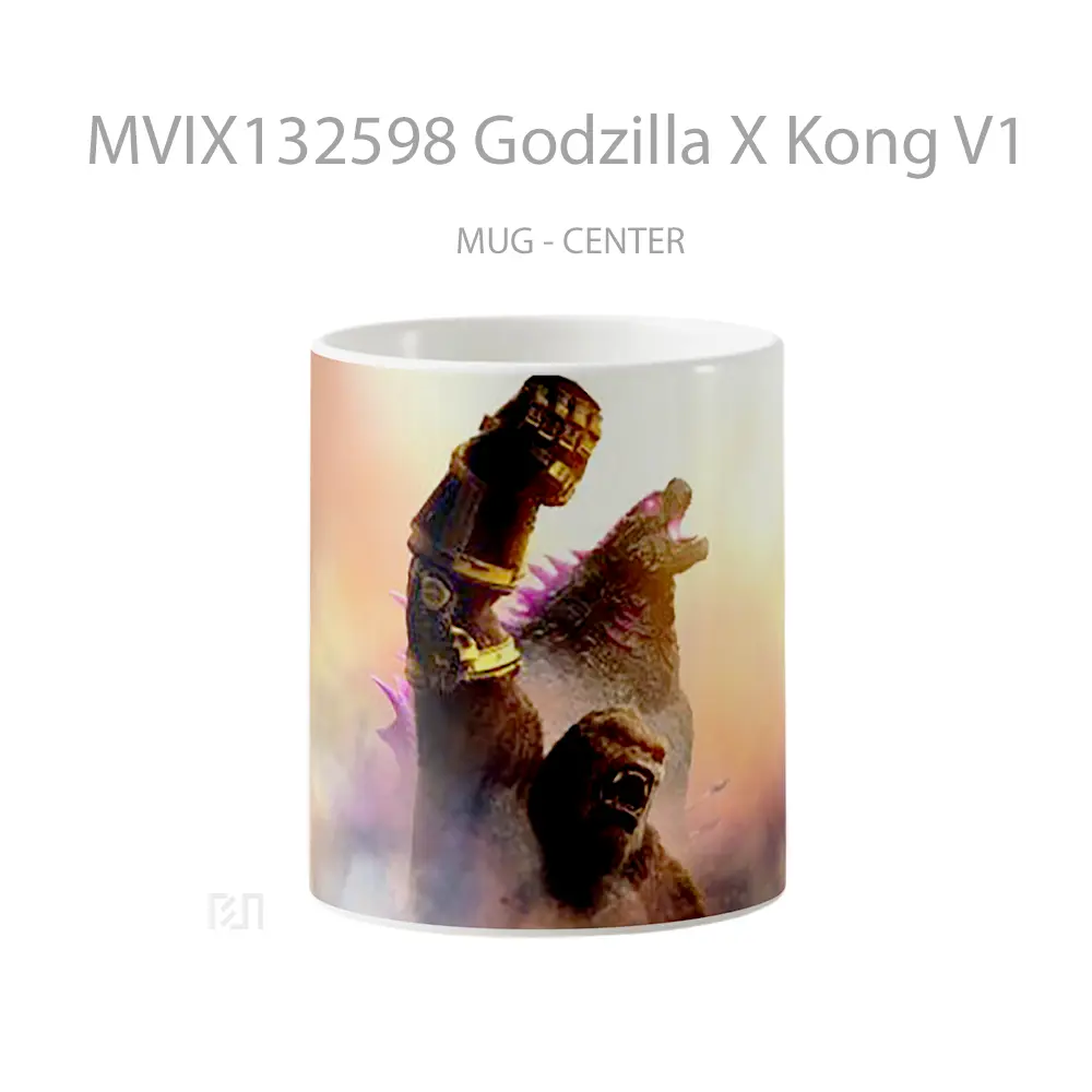 Mug Godzilla X Kong V1 Gelas Keramik Unik