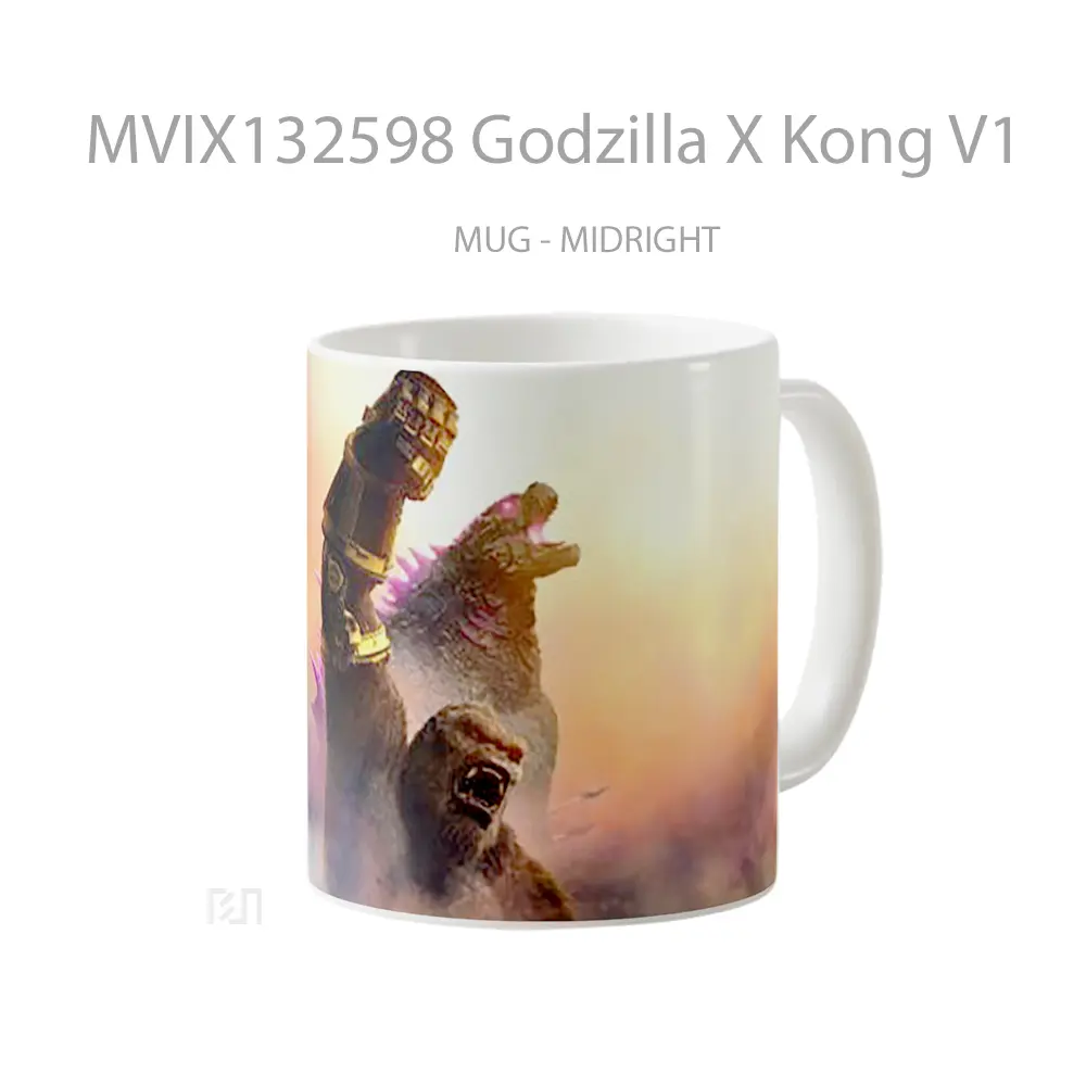 Mug Godzilla X Kong V1 Gelas Keramik Unik - All-side / Desain