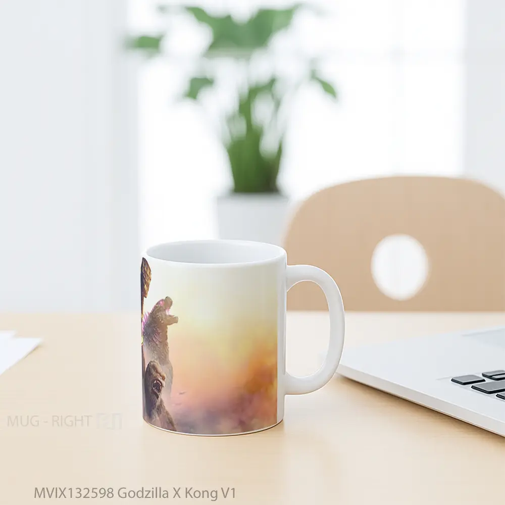 Mug Godzilla X Kong V1 Gelas Keramik Unik - All-side / Desain