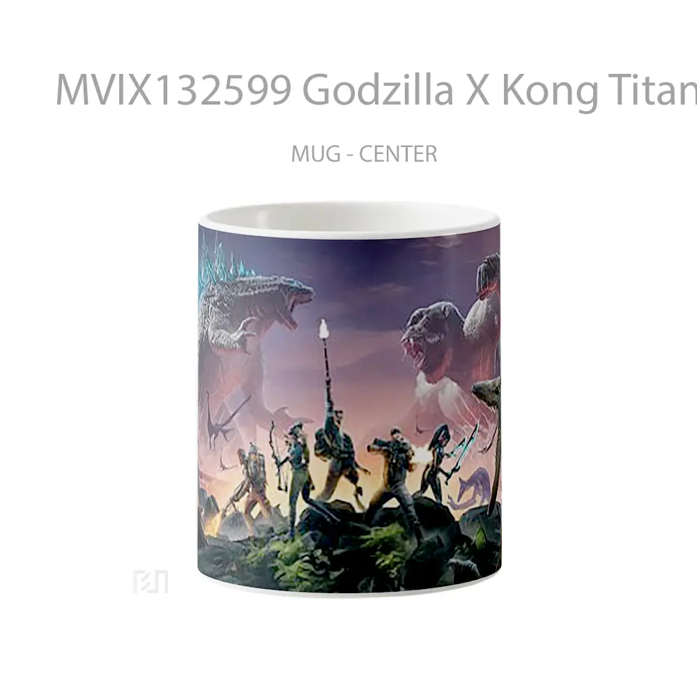 Mug Godzilla X Kong Titan Chasers Videogame Gelas Keramik Unik