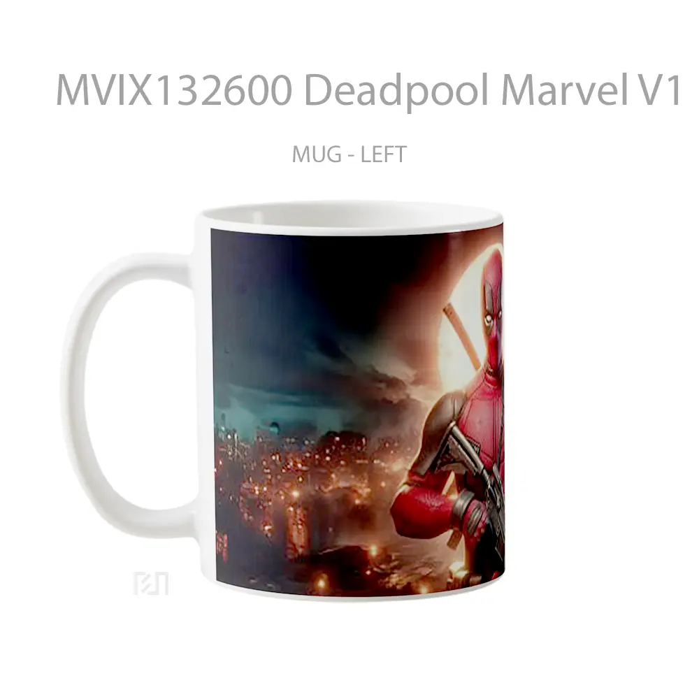 Mug Deadpool Marvel V1 Gelas Superhero - All-side / Desain