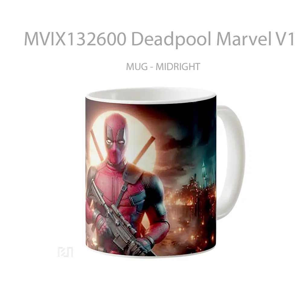 Mug Deadpool Marvel V1 Gelas Superhero - All-side / Desain