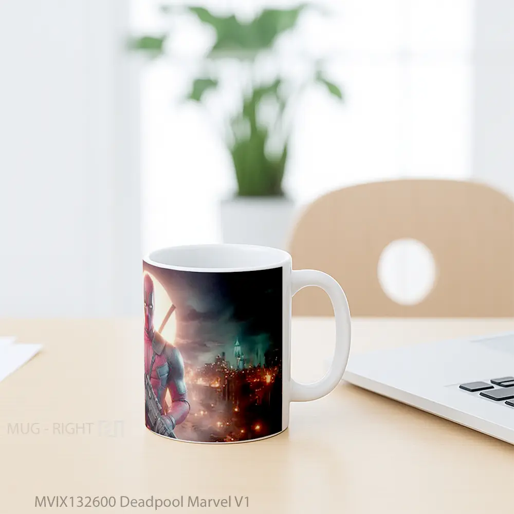 Mug Deadpool Marvel V1 Gelas Superhero - All-side / Desain