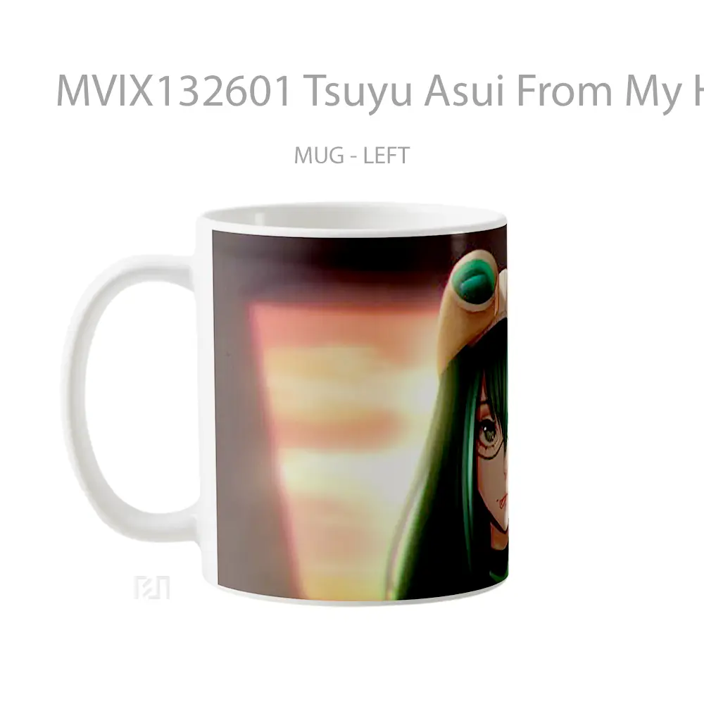 Mug Tsuyu Asui From My Hero Academia V1 Cangkir Anime - All-side / Desain