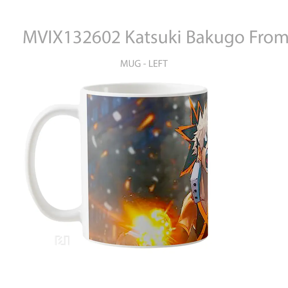 Mug Katsuki Bakugo From My Hero Academia Cangkir Anime - All-side / Desain