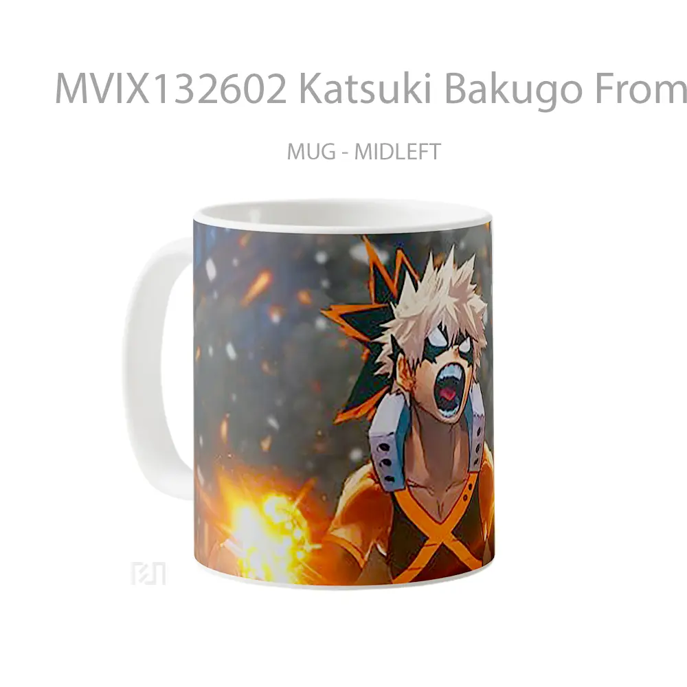Mug Katsuki Bakugo From My Hero Academia Cangkir Anime - All-side / Desain