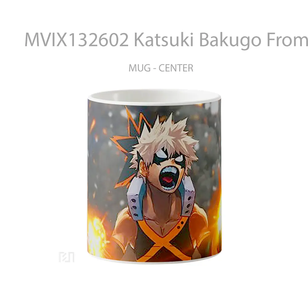 Mug Katsuki Bakugo From My Hero Academia Cangkir Anime