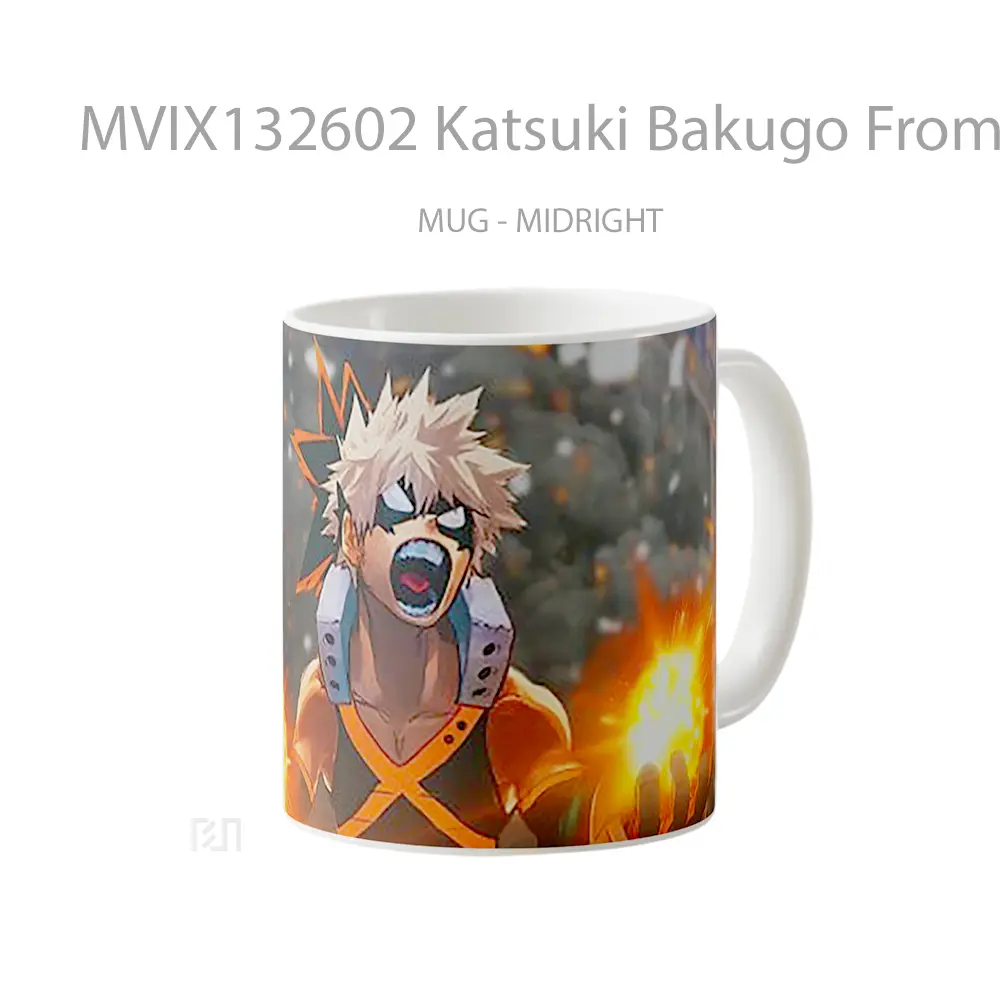 Mug Katsuki Bakugo From My Hero Academia Cangkir Anime - All-side / Desain