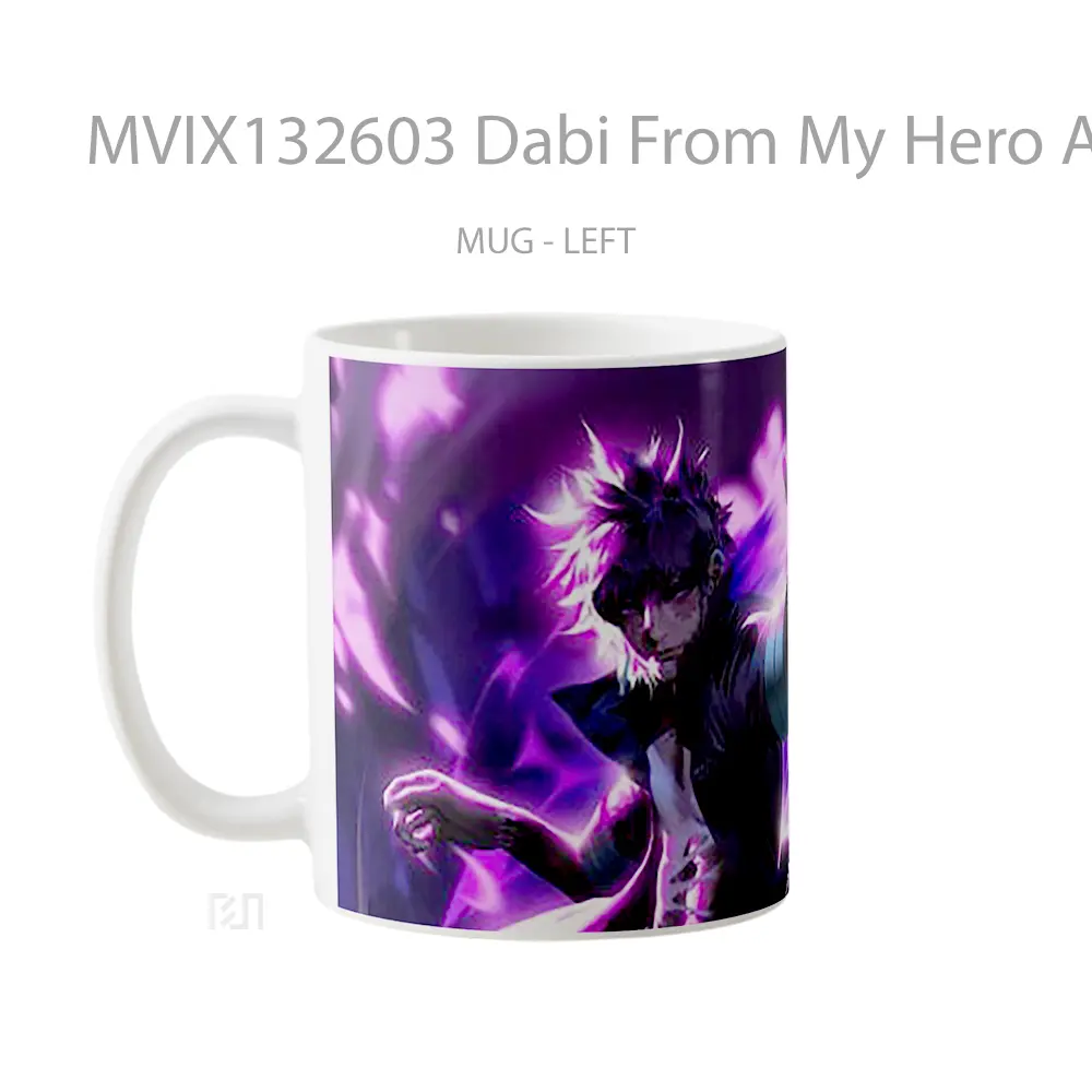 Mug Dabi From My Hero Academia V1 Cangkir Anime - All-side / Desain