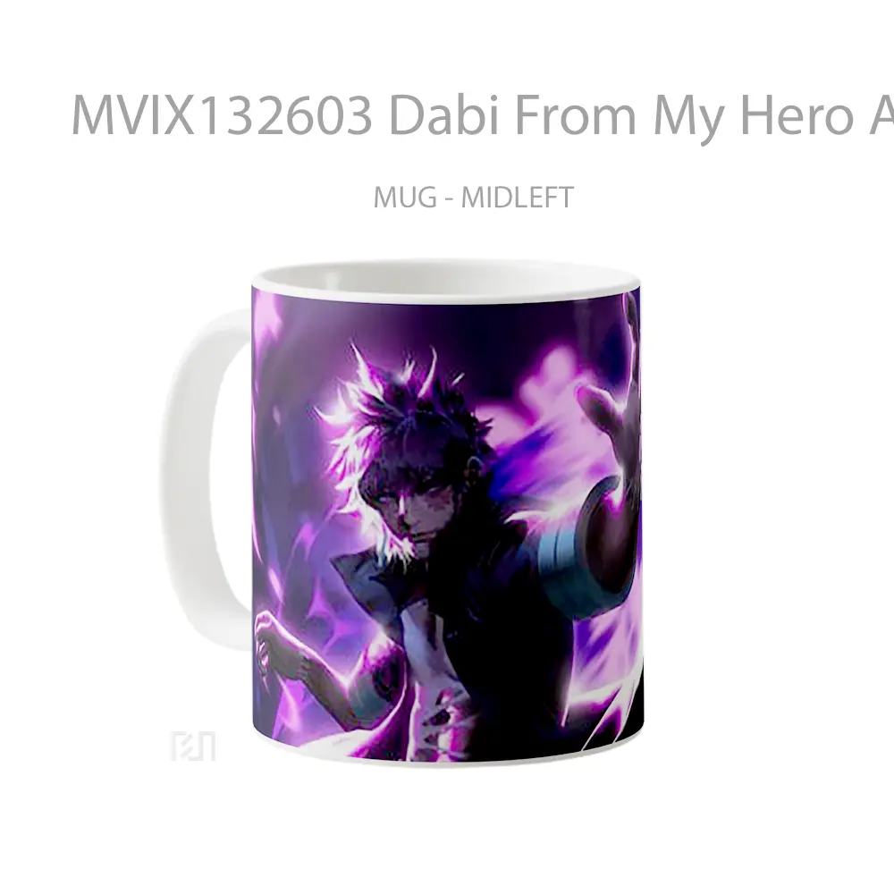 Mug Dabi From My Hero Academia V1 Cangkir Anime - All-side / Desain