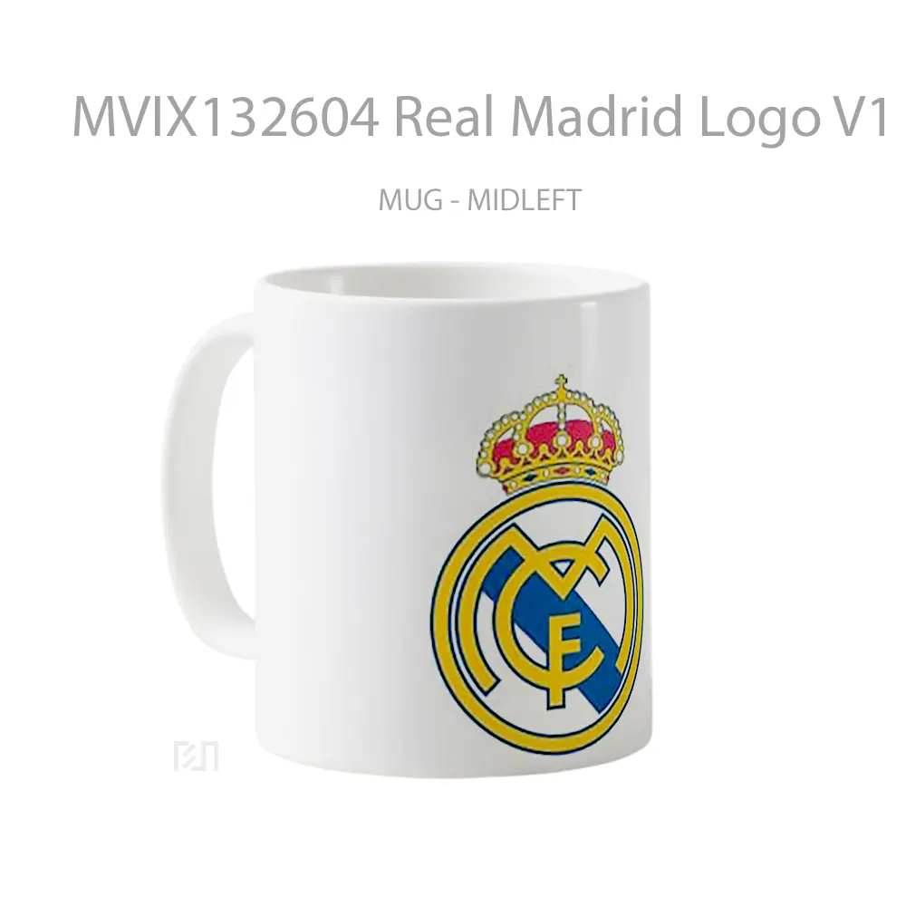 Mug Real Madrid Logo V1 Gelas Keramik Unik - All-side / Desain