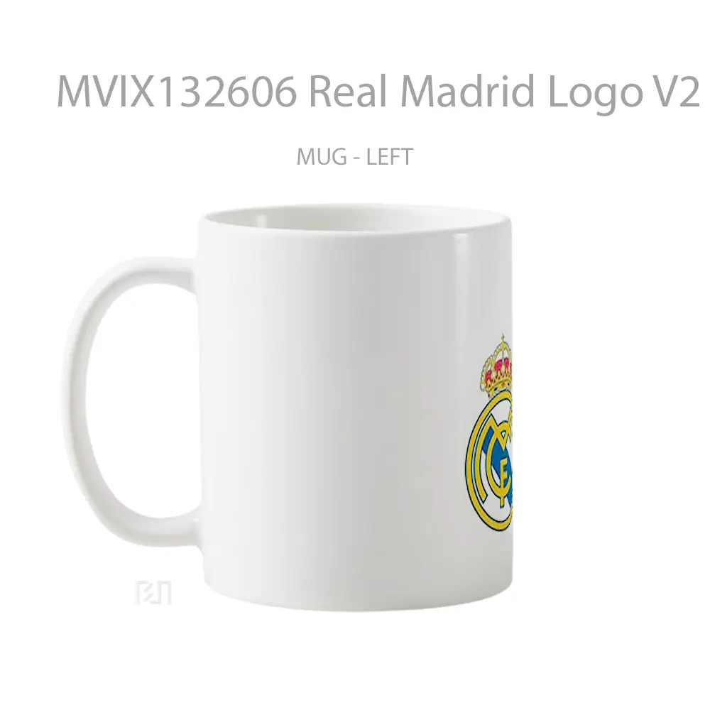 Mug Real Madrid Logo V2 Gelas Keramik Unik - All-side / Desain