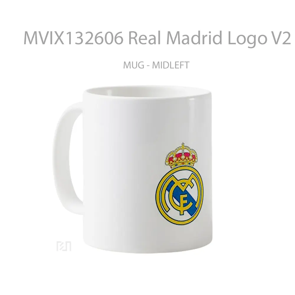 Mug Real Madrid Logo V2 Gelas Keramik Unik - All-side / Desain
