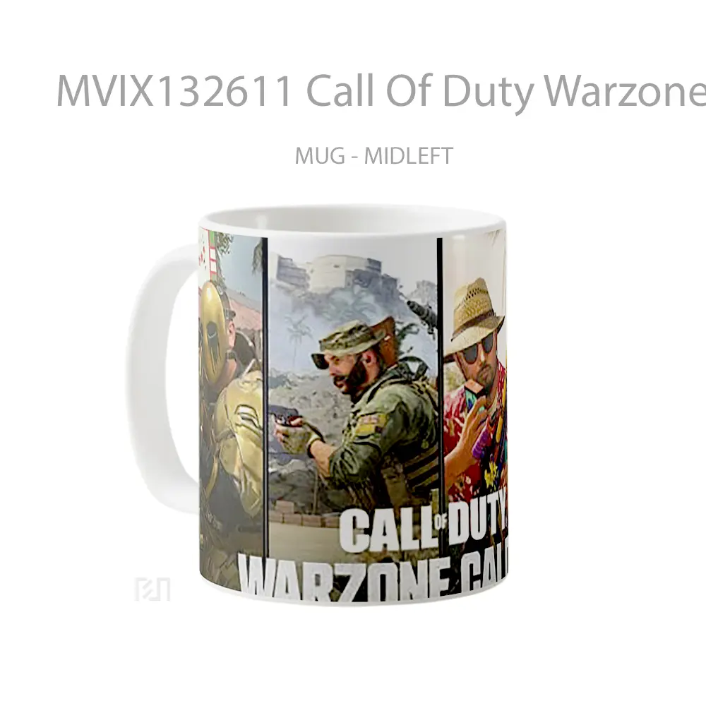 Mug Call Of Duty Warzone Caldera V2 Cangkir Gamer - All-side / Desain