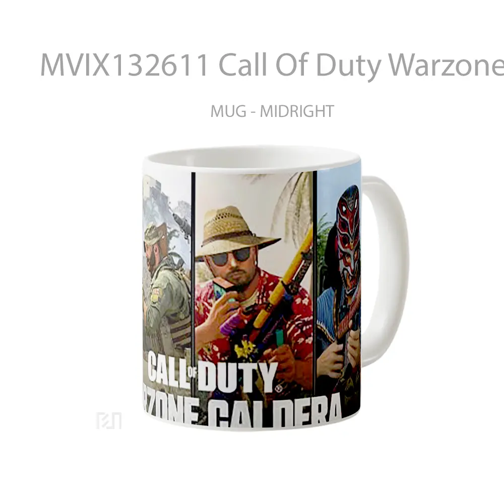 Mug Call Of Duty Warzone Caldera V2 Cangkir Gamer - All-side / Desain