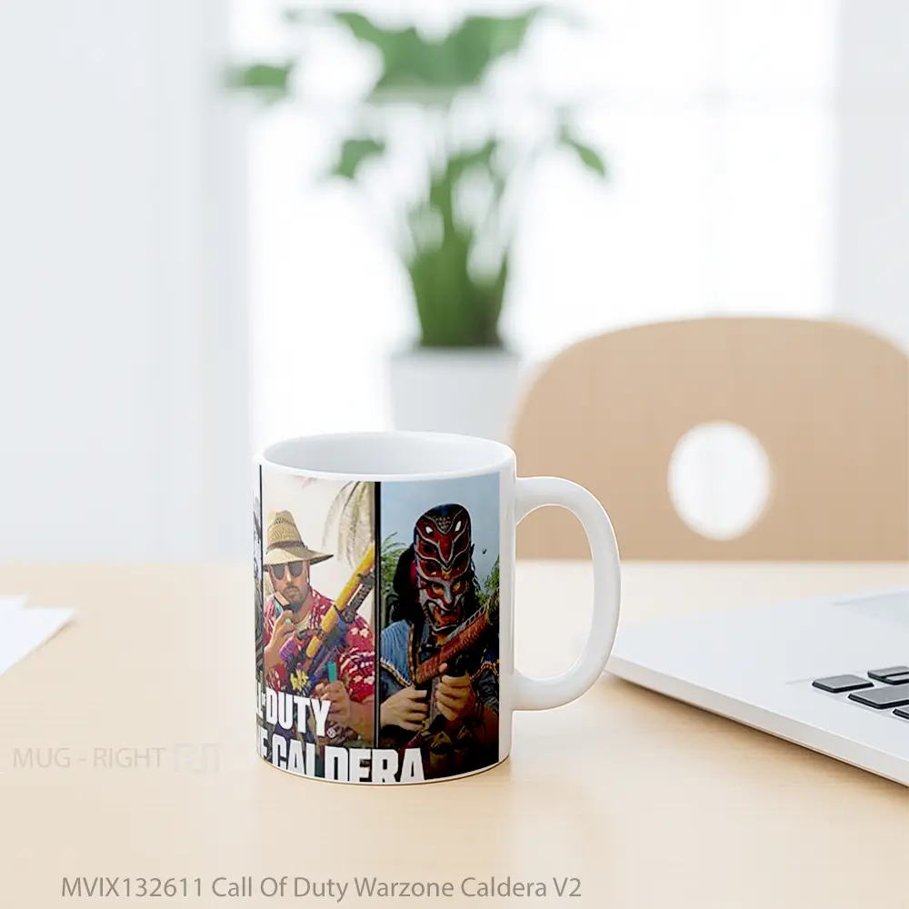 Mug Call Of Duty Warzone Caldera V2 Cangkir Gamer - All-side / Desain