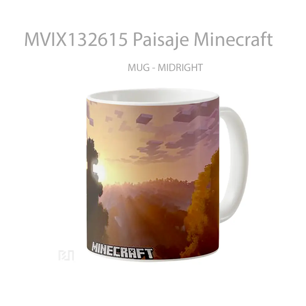 Mug Paisaje Minecraft Cangkir Gamer - All-side / Desain