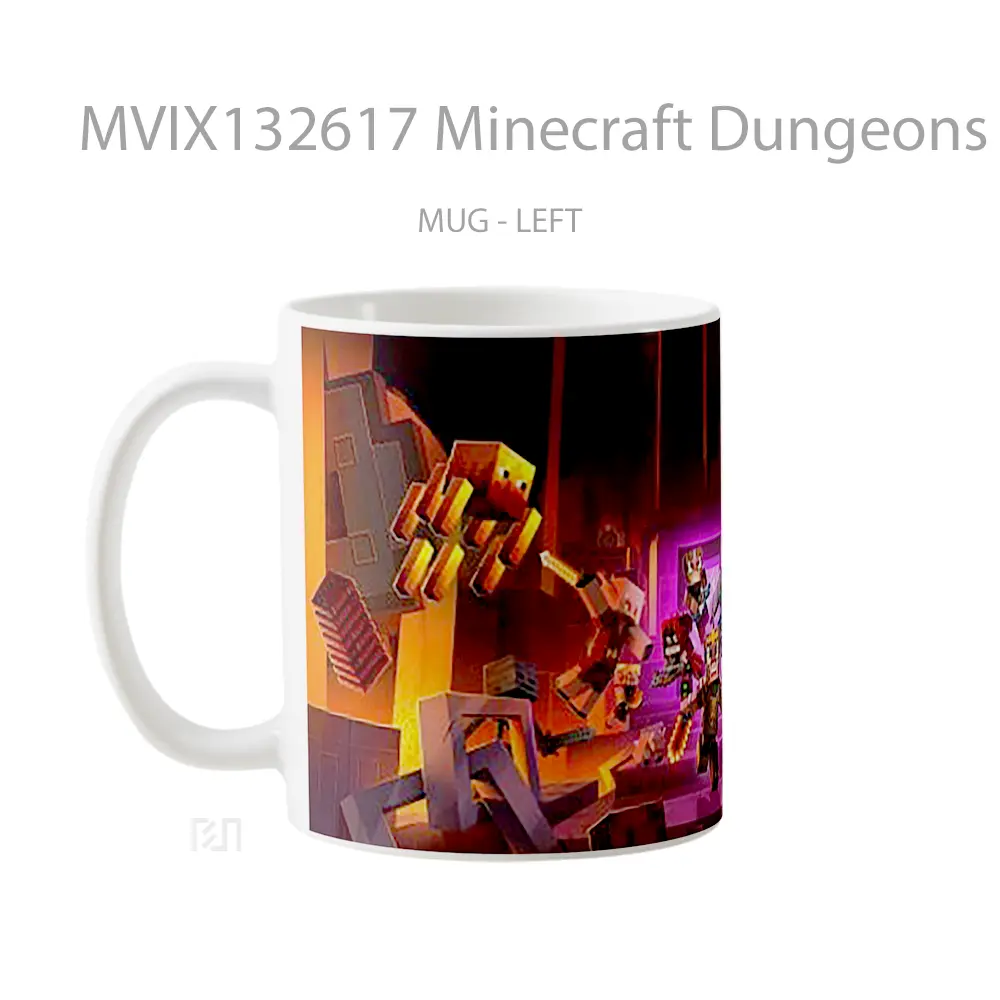 Mug Minecraft Dungeons V1 Cangkir Gamer - All-side / Desain
