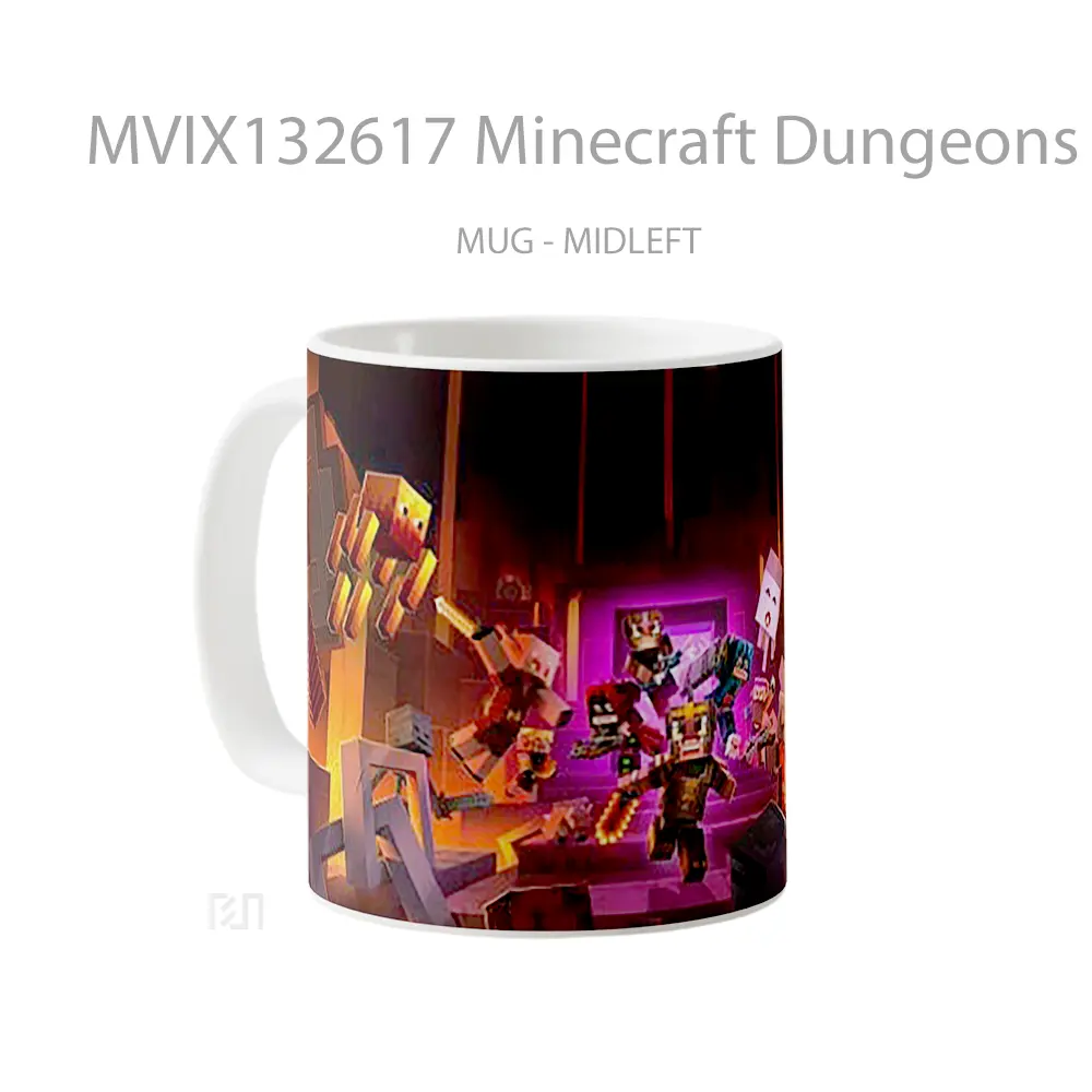 Mug Minecraft Dungeons V1 Cangkir Gamer - All-side / Desain