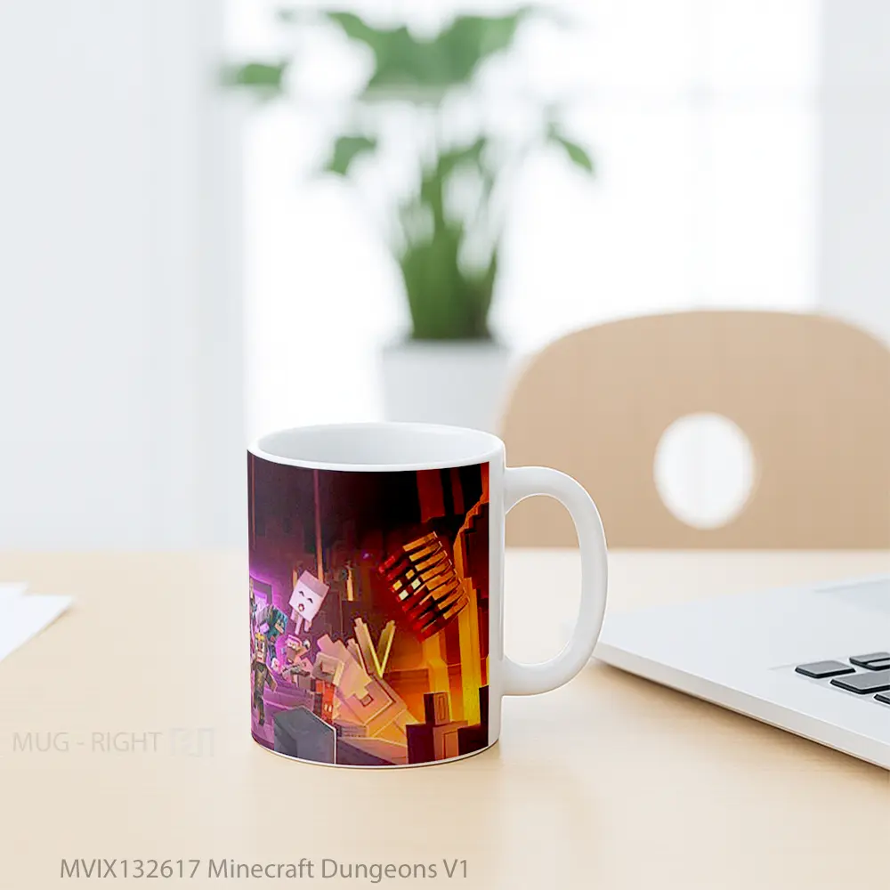 Mug Minecraft Dungeons V1 Cangkir Gamer - All-side / Desain
