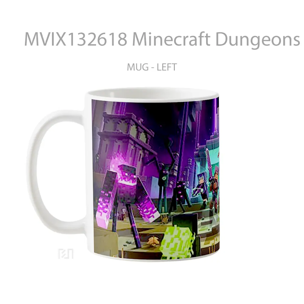 Mug Minecraft Dungeons V2 Cangkir Gamer - All-side / Desain