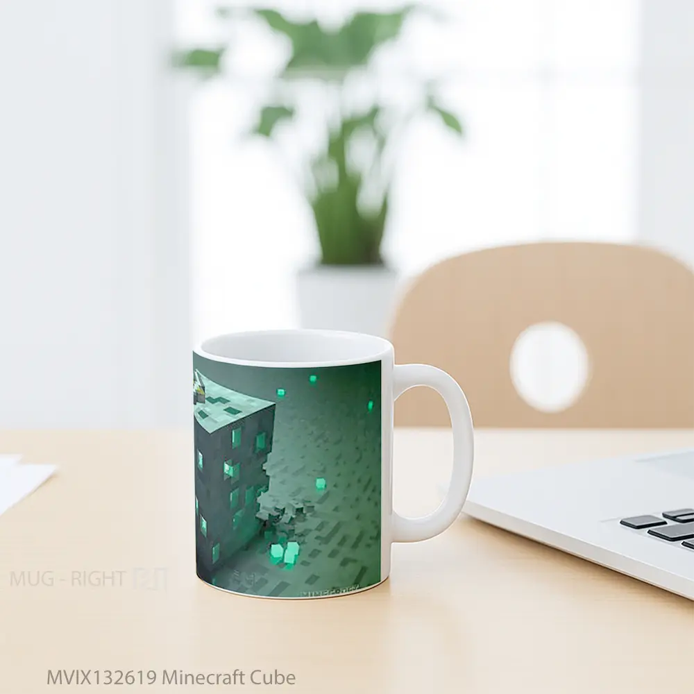 Mug Minecraft Cube Cangkir Gamer - All-side / Desain