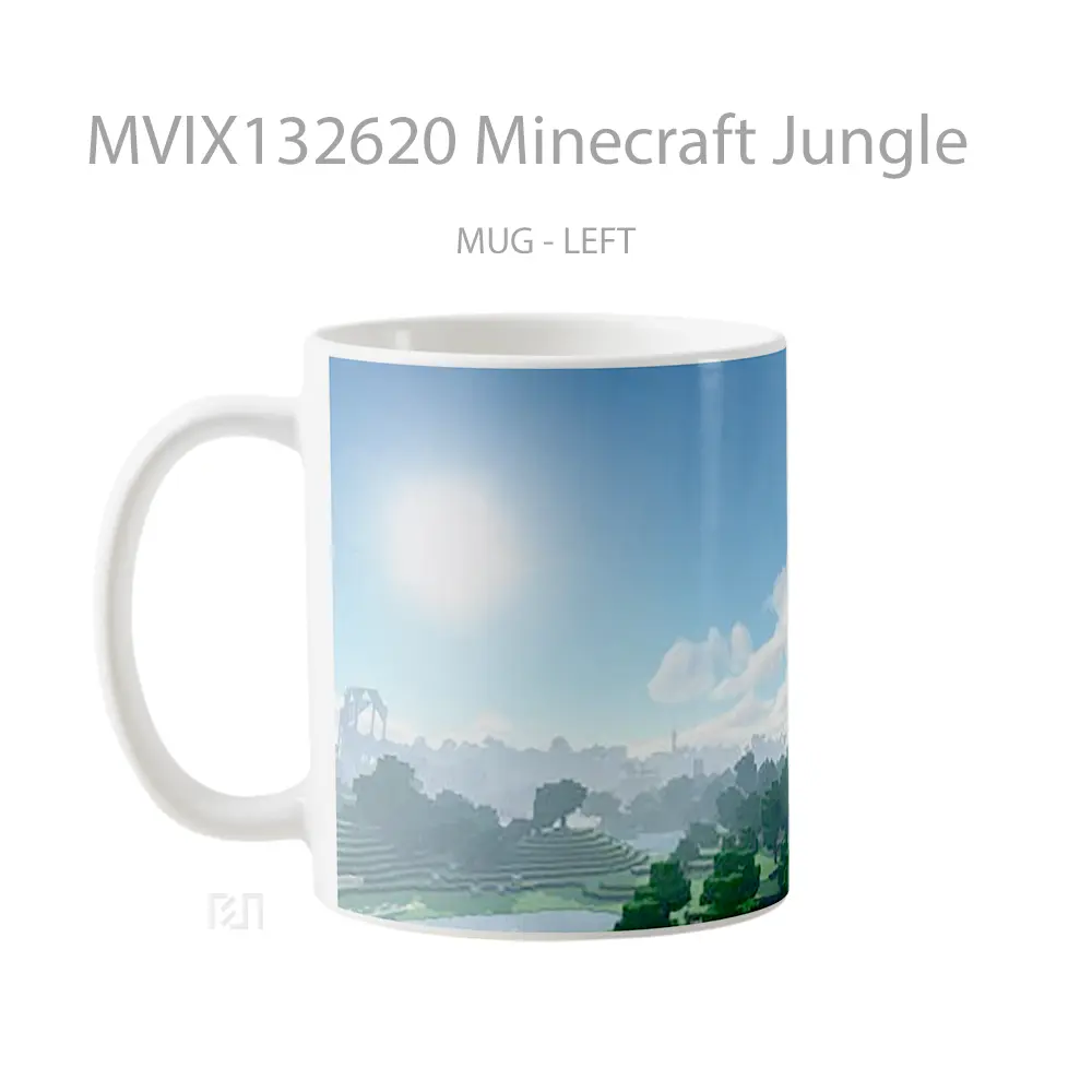 Mug Minecraft Jungle Cangkir Gamer - All-side / Desain