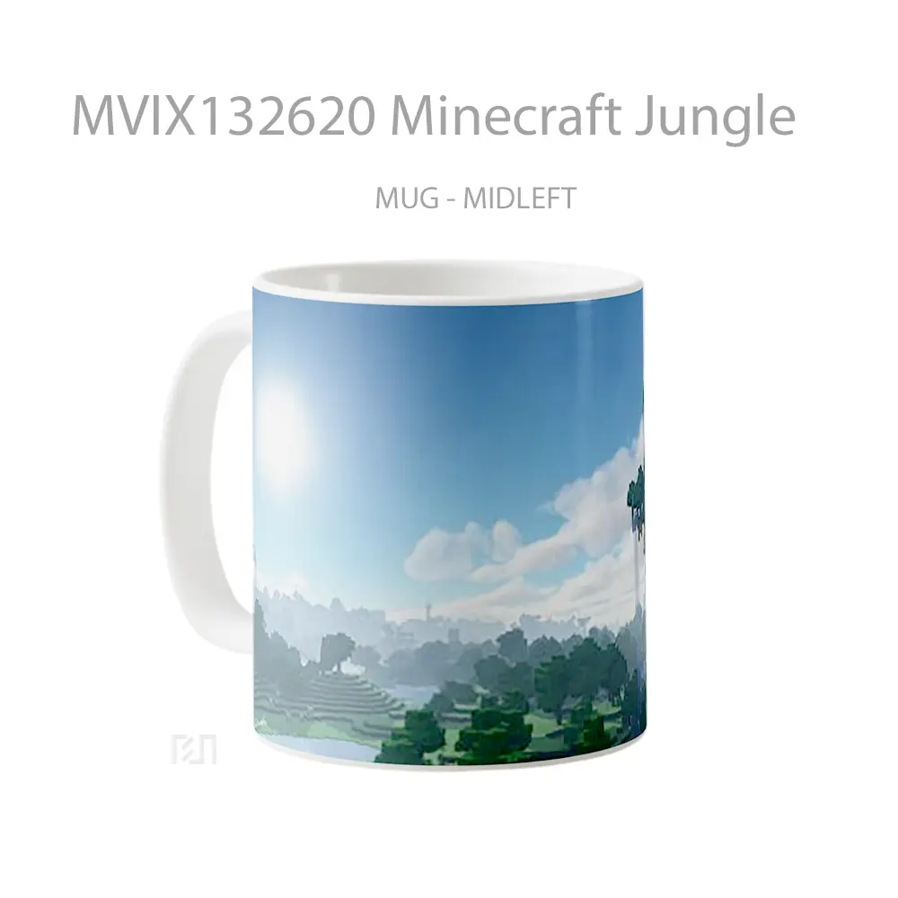 Mug Minecraft Jungle Cangkir Gamer - All-side / Desain