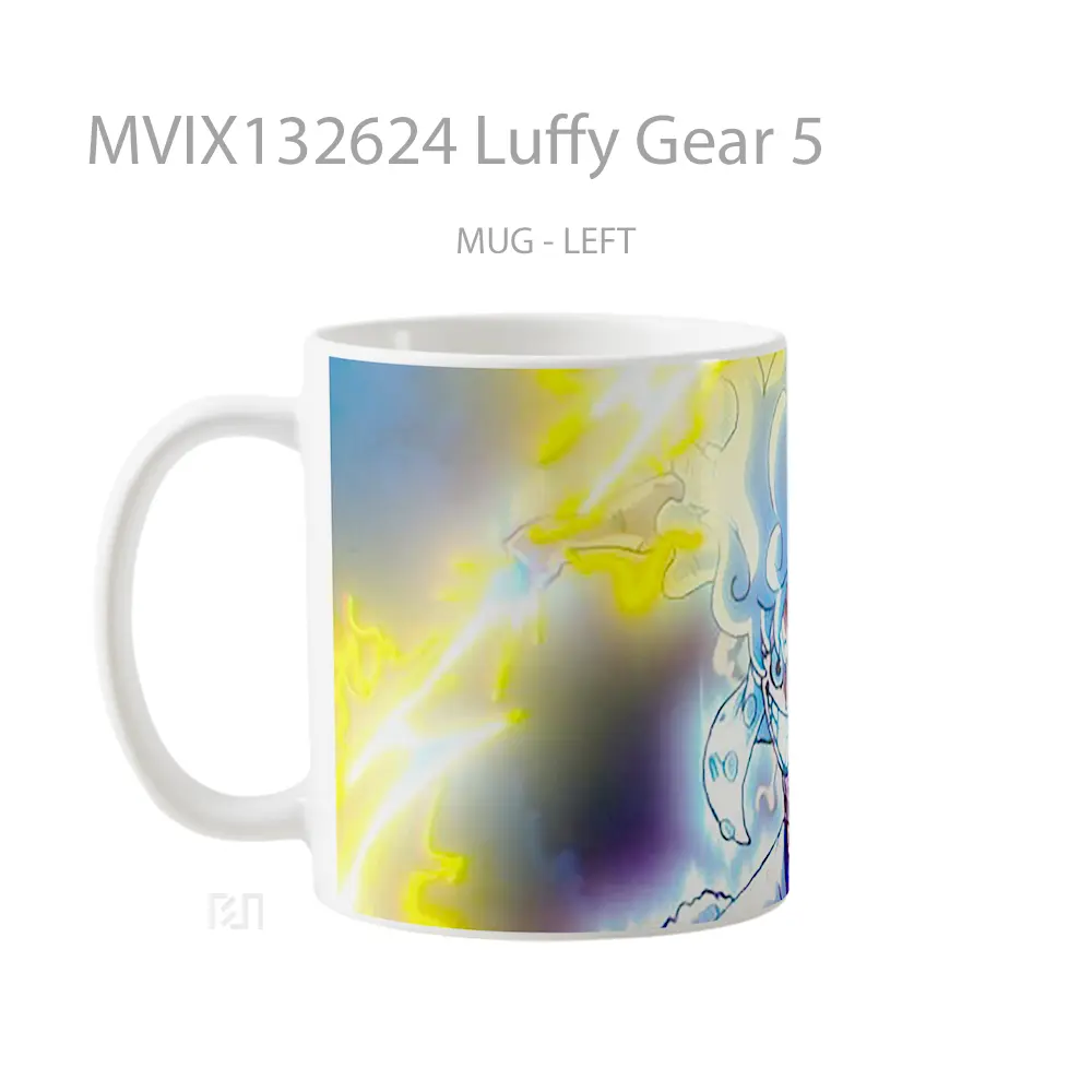 Mug Luffy Gear 5 Cangkir Anime - All-side / Desain