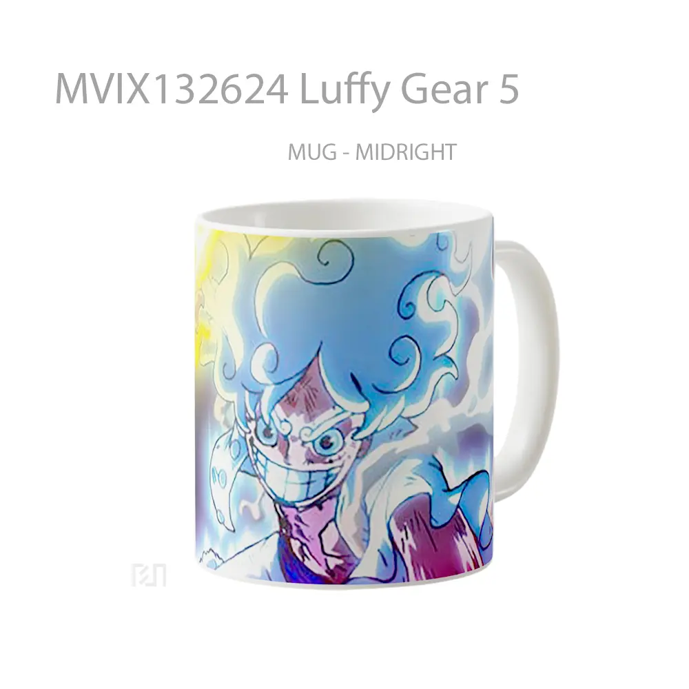 Mug Luffy Gear 5 Cangkir Anime - All-side / Desain