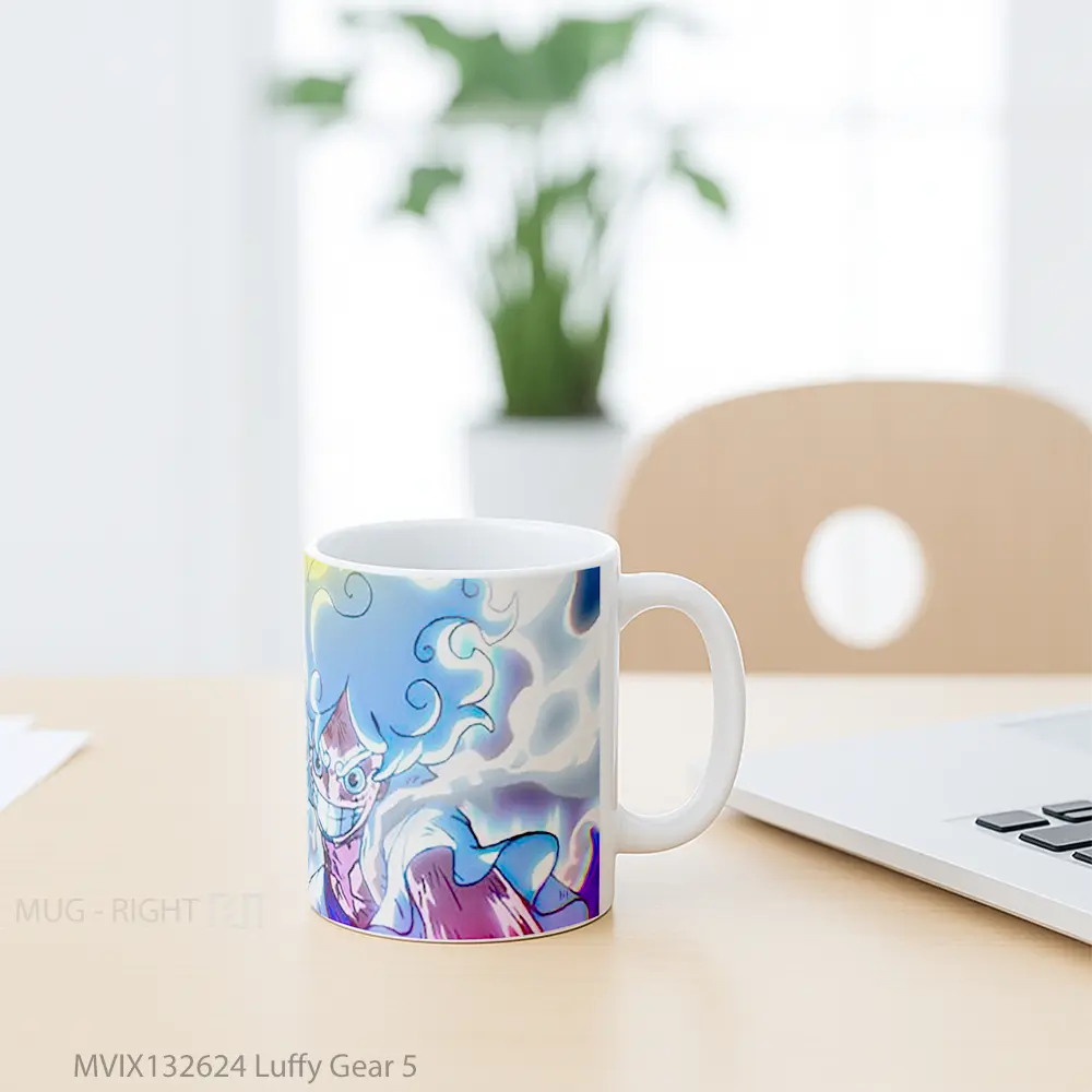 Mug Luffy Gear 5 Cangkir Anime - All-side / Desain