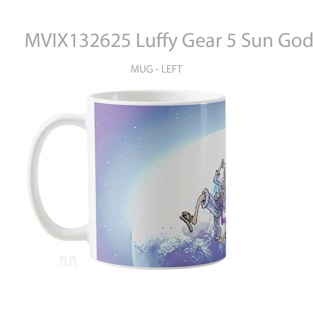 Mug Luffy Gear 5 Sun God Nika V1 Cangkir Anime - All-side / Desain