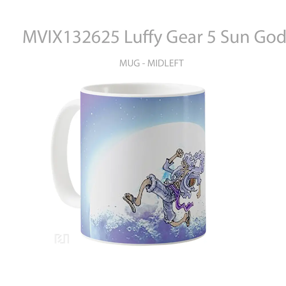 Mug Luffy Gear 5 Sun God Nika V1 Cangkir Anime - All-side / Desain