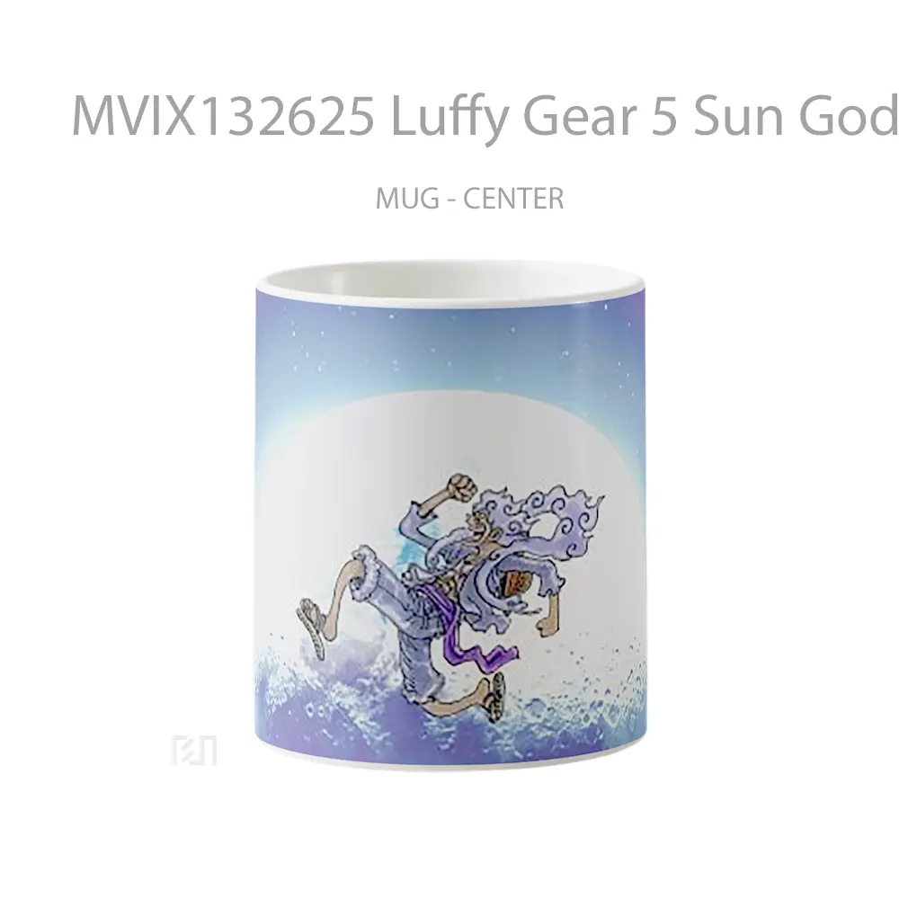 Mug Luffy Gear 5 Sun God Nika V1 Cangkir Anime