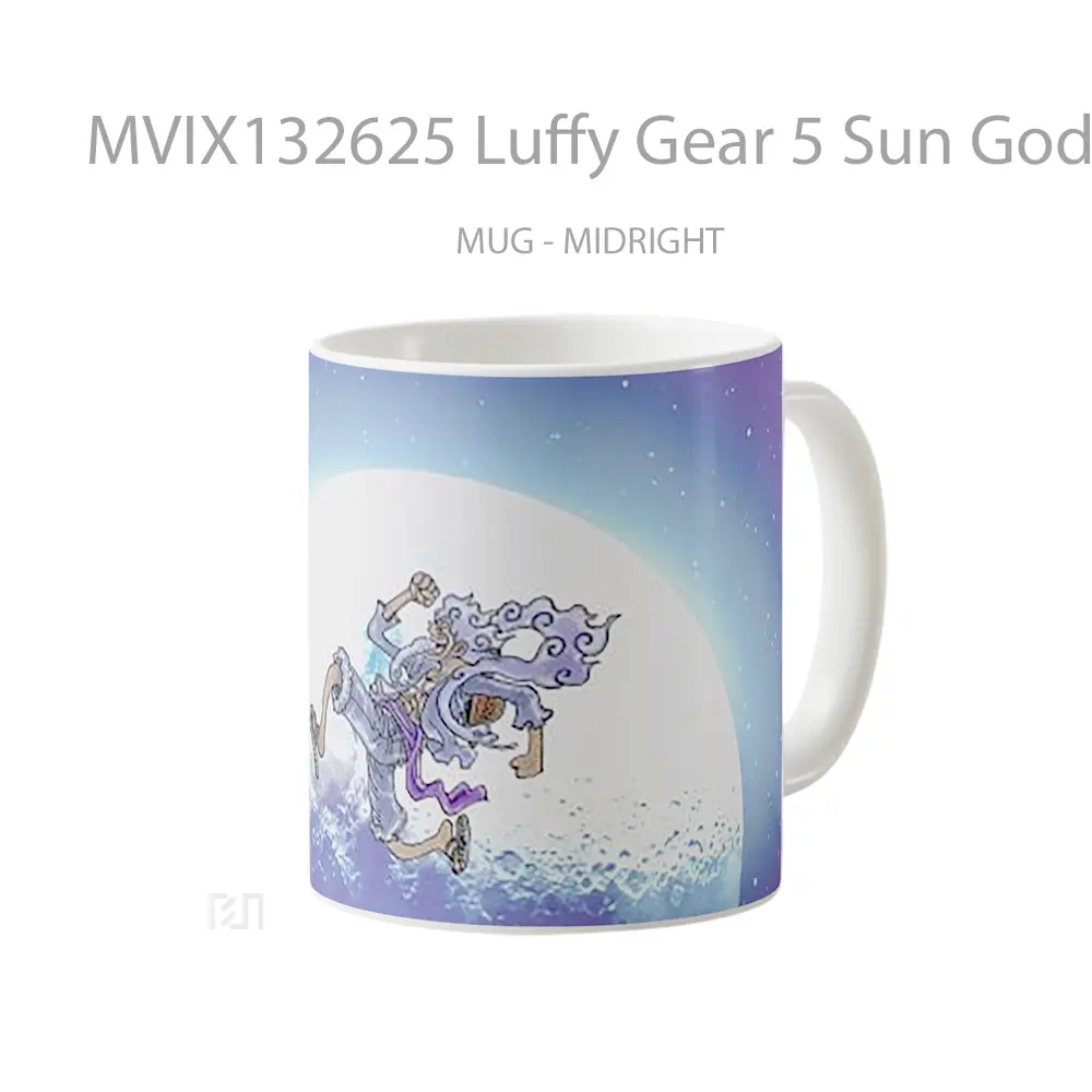 Mug Luffy Gear 5 Sun God Nika V1 Cangkir Anime - All-side / Desain