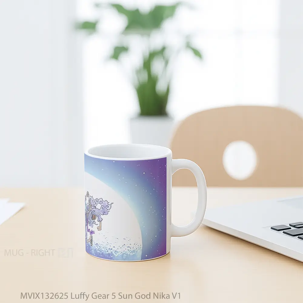 Mug Luffy Gear 5 Sun God Nika V1 Cangkir Anime - All-side / Desain