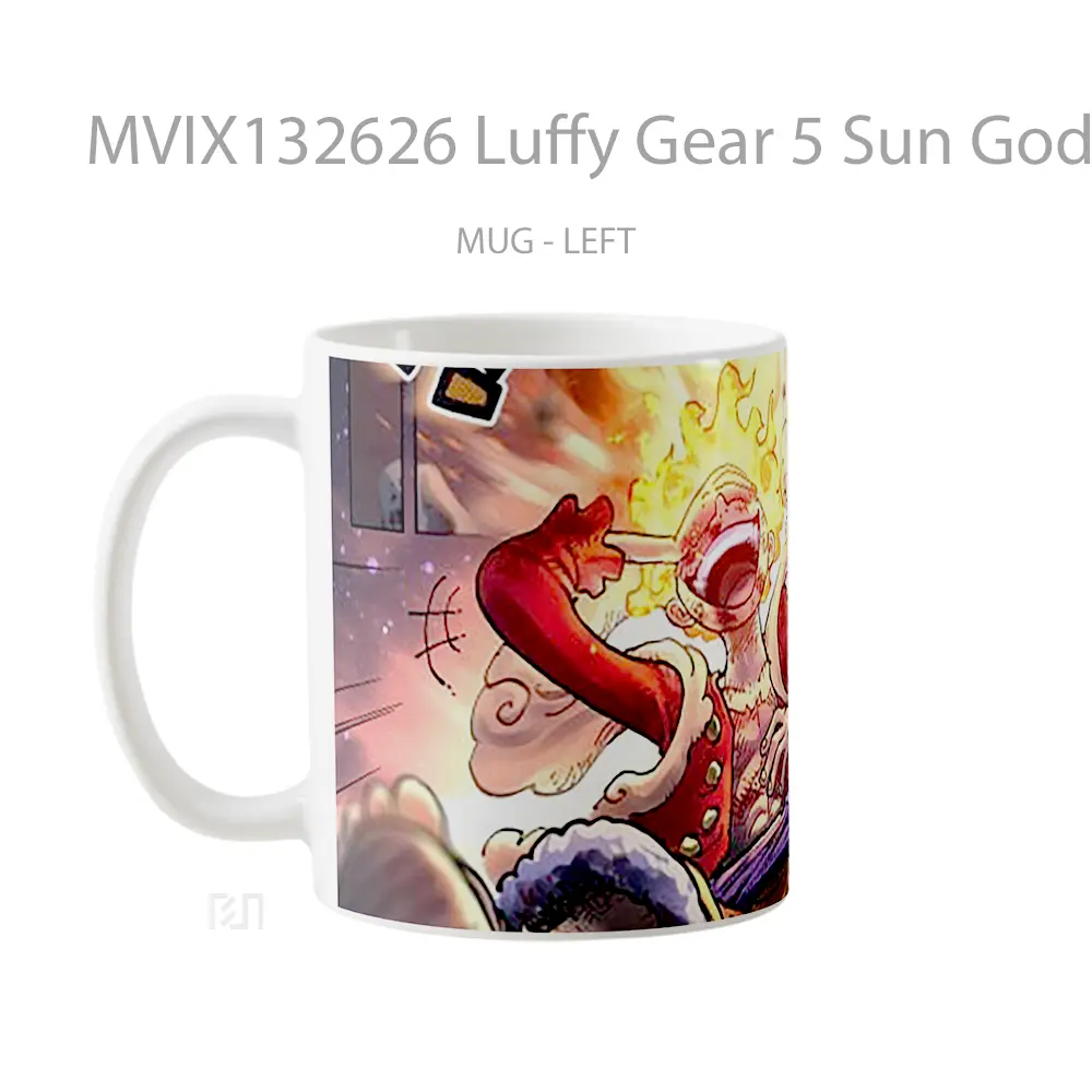 Mug Luffy Gear 5 Sun God Nika V2 Cangkir Anime - All-side / Desain