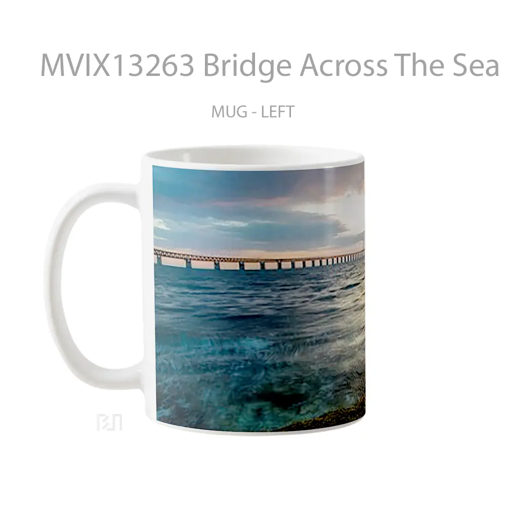 Mug Bridge Across The Sea Gelas Pemandangan Alam - All-side / Desain