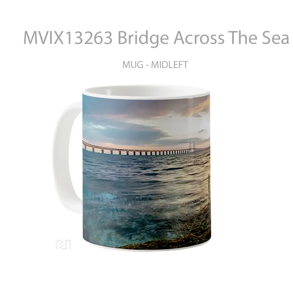 Mug Bridge Across The Sea Gelas Pemandangan Alam - All-side / Desain