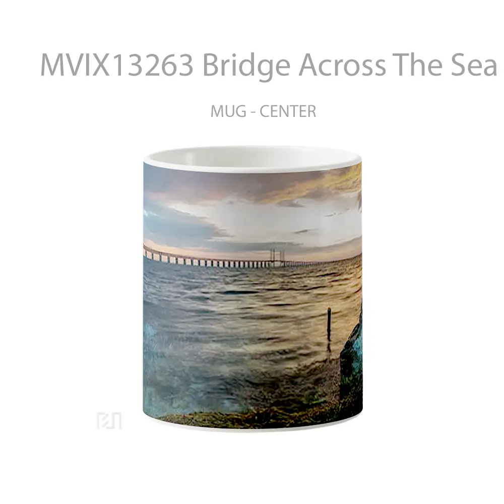 Mug Bridge Across The Sea Gelas Pemandangan Alam