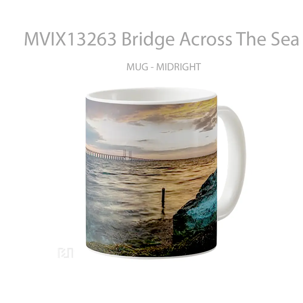 Mug Bridge Across The Sea Gelas Pemandangan Alam - All-side / Desain