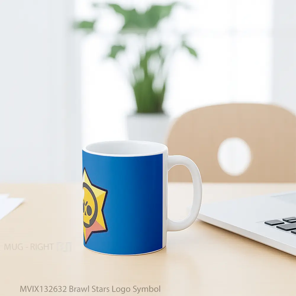 Mug Brawl Stars Logo Symbol Gelas Astronomi - All-side / Desain