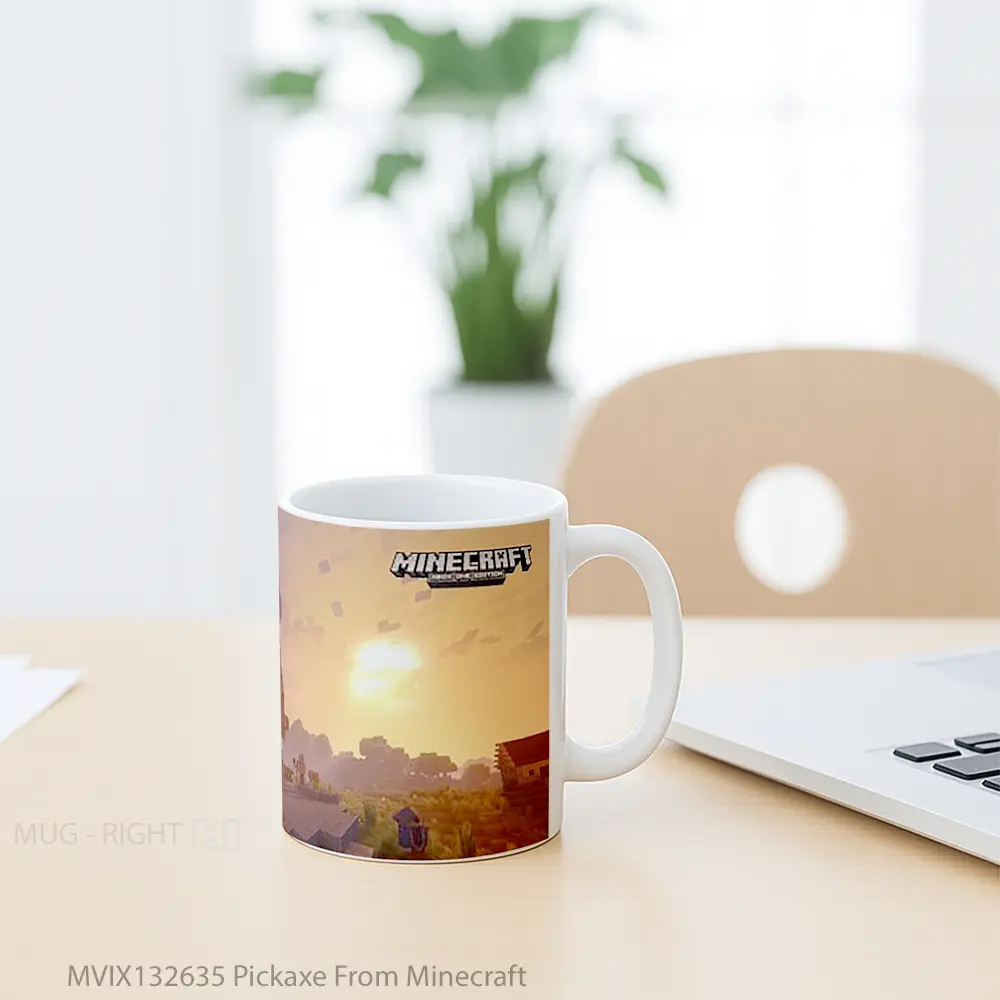 Mug Pickaxe From Minecraft Cangkir Gamer - All-side / Desain
