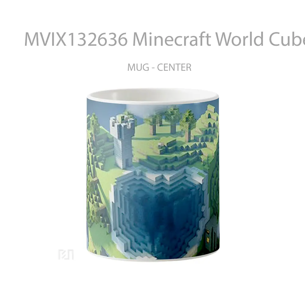 Mug Minecraft World Cube Cangkir Gamer