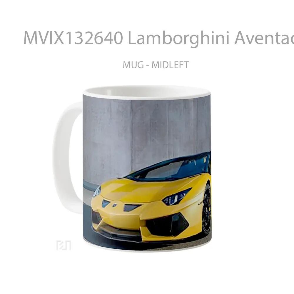 Mug Lamborghini Aventador V1 Cangkir Mobil - All-side / Desain
