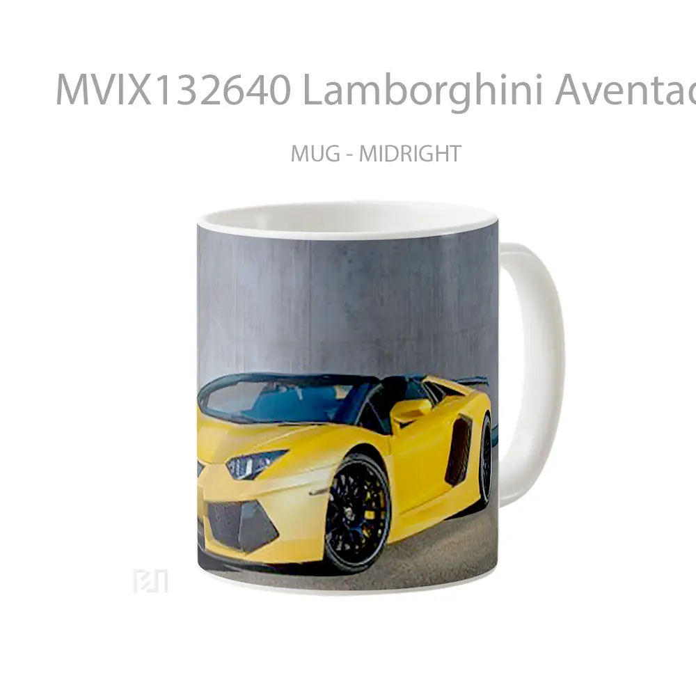 Mug Lamborghini Aventador V1 Cangkir Mobil - All-side / Desain