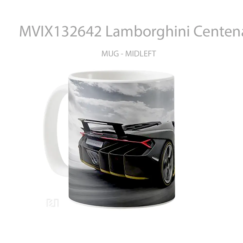 Mug Lamborghini Centenario V1 Cangkir Mobil - All-side / Desain