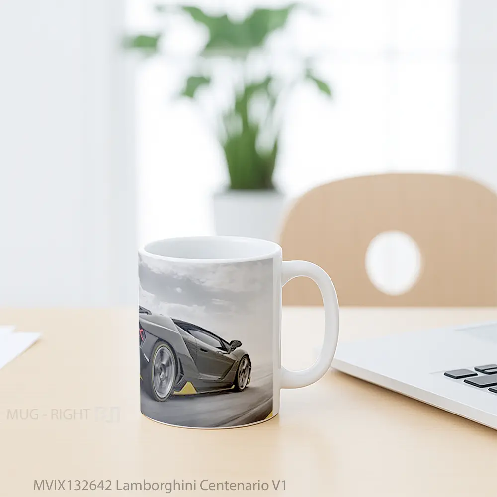 Mug Lamborghini Centenario V1 Cangkir Mobil - All-side / Desain