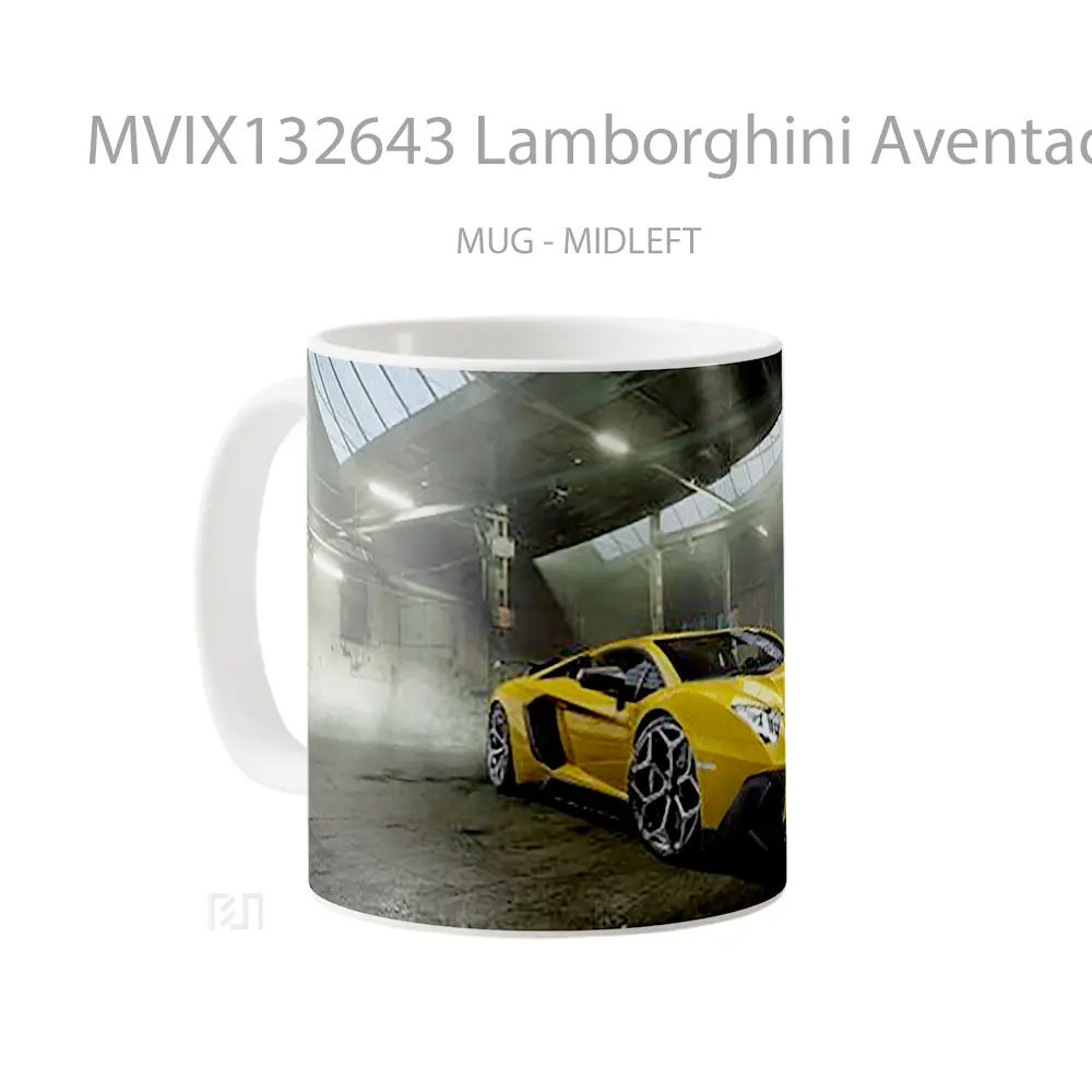 Mug Lamborghini Aventador Lp 750 4 V1 Cangkir Mobil - All-side / Desain