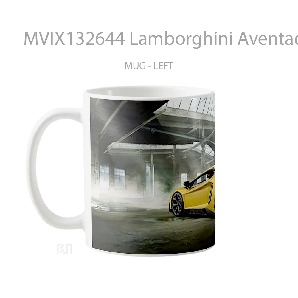 Mug Lamborghini Aventador Lp 750 4 V2 Cangkir Mobil - All-side / Desain